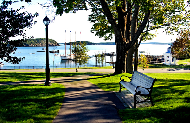 Park in Bangor, courtesy Bar Harbor COC