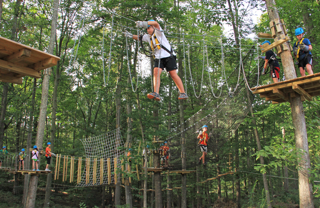 High ropes course in Charleston, courtesy Adventures on the Gorge