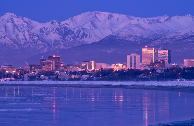 Anchorage in the evening, photo by Jody Overstreet