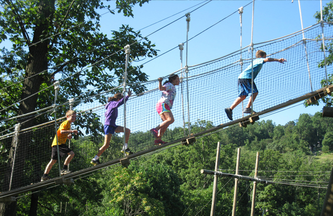 Canopy Crawl at the Roundtop Mountain Resort
