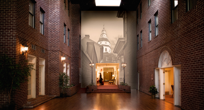 Governor Calvert House Atrium, Historic Inns of Annapolis