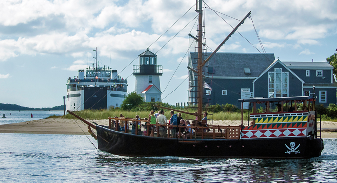 A ship in Hyannis harbor by Ben Nugent, courtesy Cape Cod COC