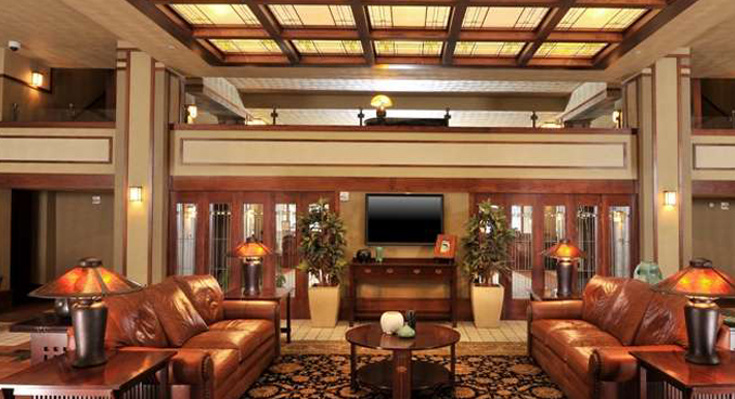 The Historic Park Inn hotel was designed by famous architect, Frank Lloyd Wright, courtesy Historic Park Inn