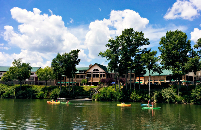 Kayaking is a popular option for downtime at the Stonewall Resort, courtesy Stonewall Resort