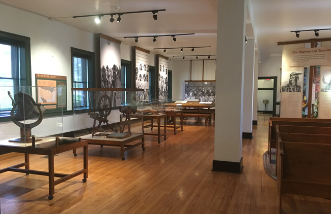 artifacts from the Shawnee Indian Mission are on display in the North Building, courtesy Shawnee Indian Mission