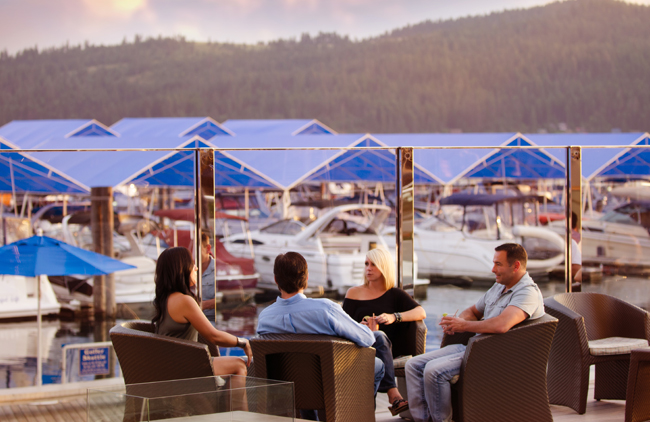 Whispers Outdoor Patio Lounge, courtesy the Coeur d'Alene Resort