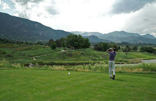 the Cheyenne Mountain Colorado Springs golf course, courtesy Cheyenne Mountain Resort Colorado Springs