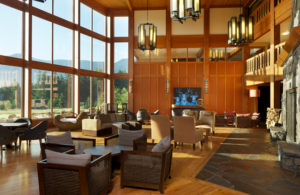 The Skamania Lodge lobby, courtesy Skamania Lodge