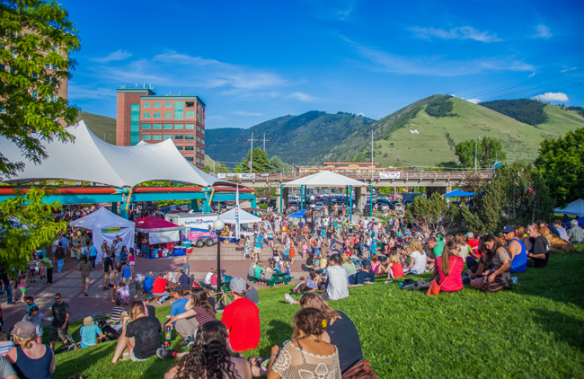The Caras Park Pavilion in Downtown Missoula along the Clark Fork River, is available for events, courtesy Destination Missoula