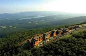 aerial view of DeGray Lake Resort State Park
