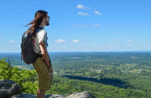 A hiker on House Mountain, courtesy Visit Knoxville