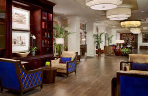 Hotel at Auburn University lobby